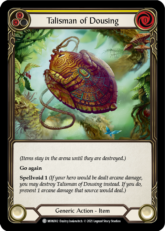 Talisman of Dousing [MON302] (Monarch)  1st Edition Normal | Chromatic Games