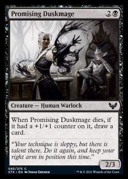 Promising Duskmage [Strixhaven: School of Mages] | Chromatic Games