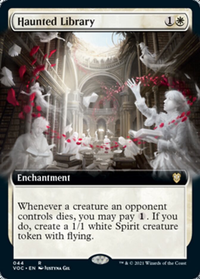 Haunted Library (Extended Art) [Innistrad: Crimson Vow Commander] | Chromatic Games