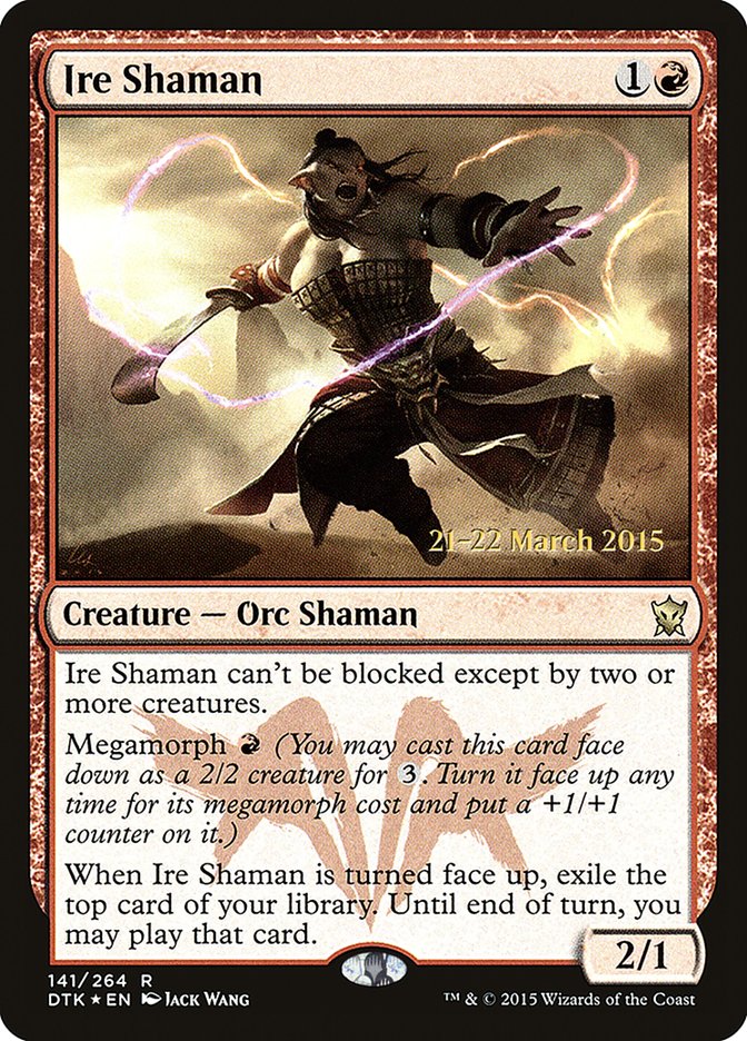 Ire Shaman [Dragons of Tarkir Prerelease Promos] | Chromatic Games