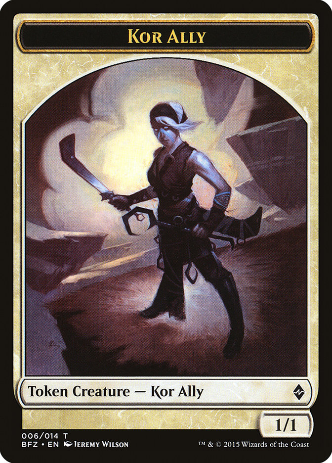 Kor Ally Token [Battle for Zendikar Tokens] | Chromatic Games