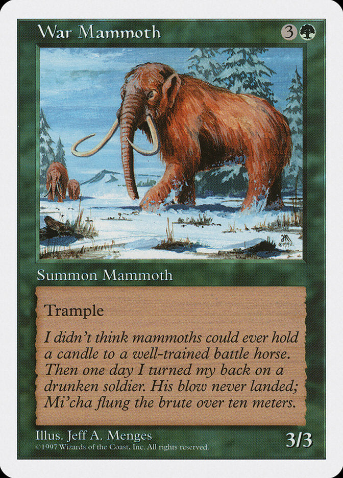 War Mammoth [Fifth Edition] | Chromatic Games