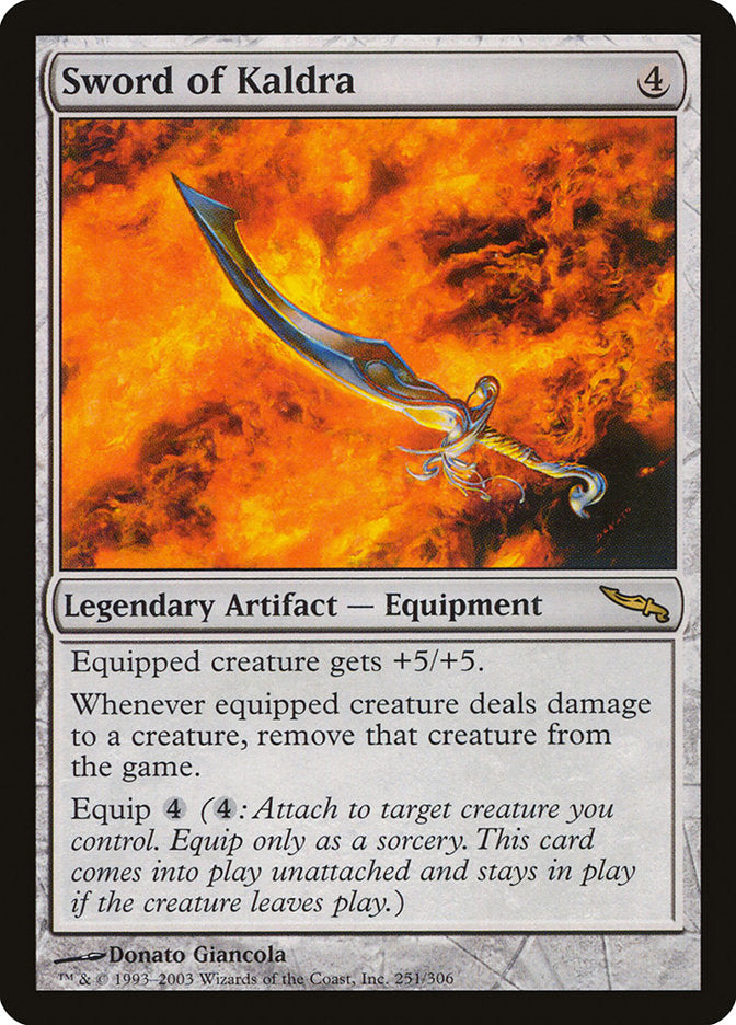 Sword of Kaldra [Mirrodin] | Chromatic Games