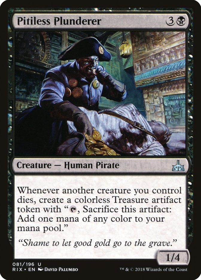 Pitiless Plunderer [Rivals of Ixalan] | Chromatic Games