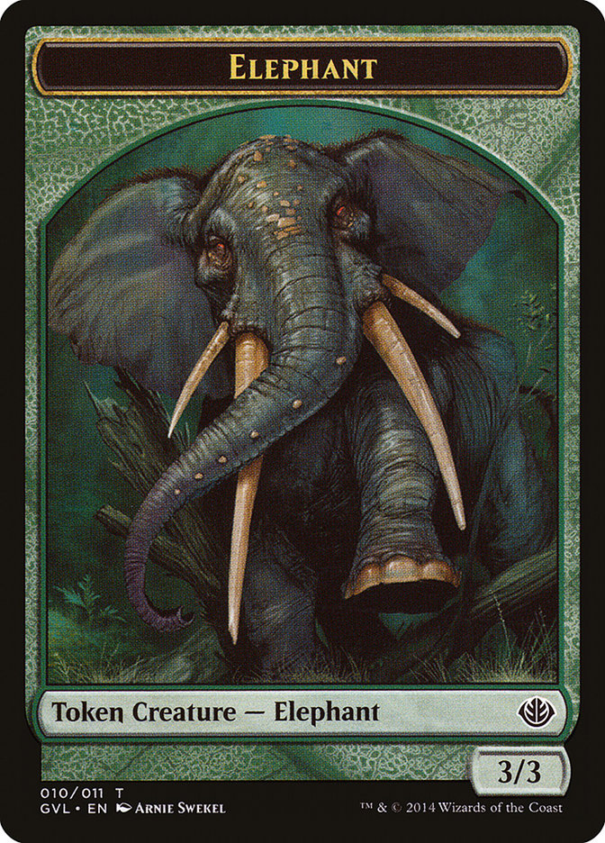 Elephant Token (Garruk vs. Liliana) [Duel Decks Anthology Tokens] | Chromatic Games