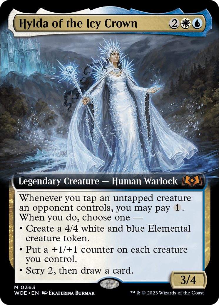 Hylda of the Icy Crown (Extended Art) [Wilds of Eldraine] | Chromatic Games