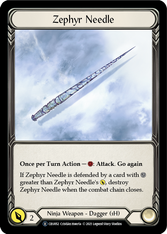 Zephyr Needle [U-CRU052] (Crucible of War Unlimited)  Unlimited Normal | Chromatic Games