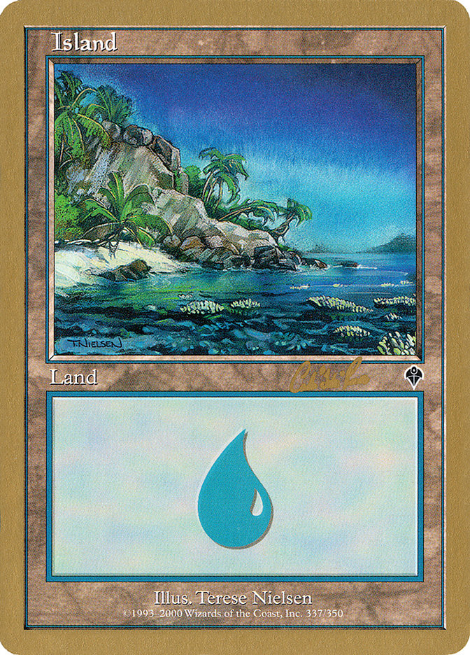 Island (cr337) (Carlos Romao) [World Championship Decks 2002] | Chromatic Games