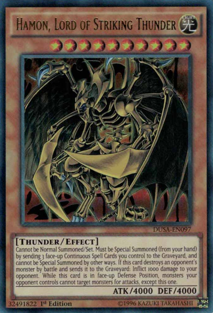 Hamon, Lord of Striking Thunder [DUSA-EN097] Ultra Rare | Chromatic Games