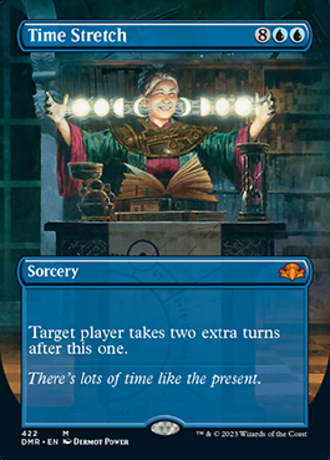 Time Stretch (Borderless Alternate Art) [Dominaria Remastered] | Chromatic Games