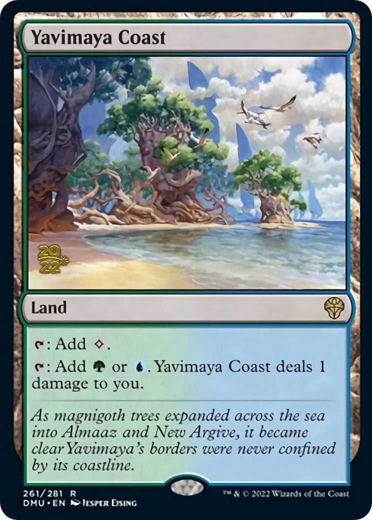 Yavimaya Coast [Dominaria United Prerelease Promos] | Chromatic Games