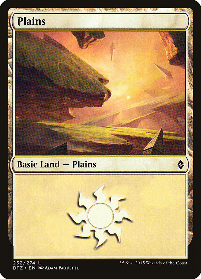 Plains (252) [Battle for Zendikar] | Chromatic Games