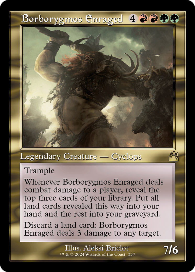 Borborygmos Enraged (Retro Frame) [Ravnica Remastered] | Chromatic Games