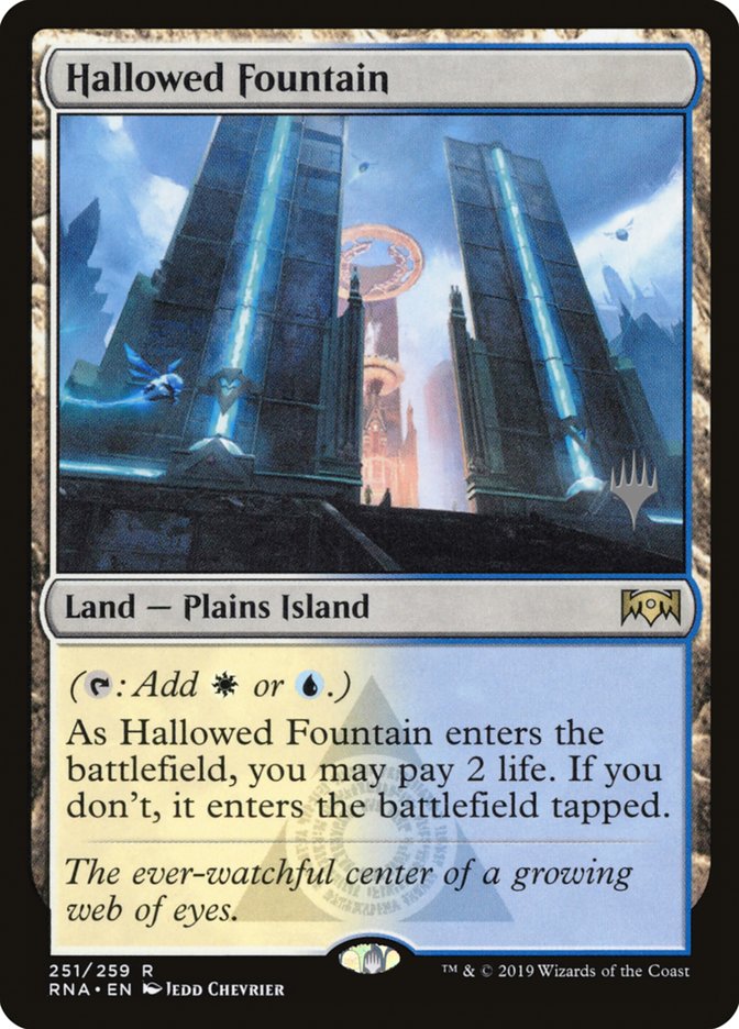 Hallowed Fountain (Promo Pack) [Ravnica Allegiance Promos] | Chromatic Games