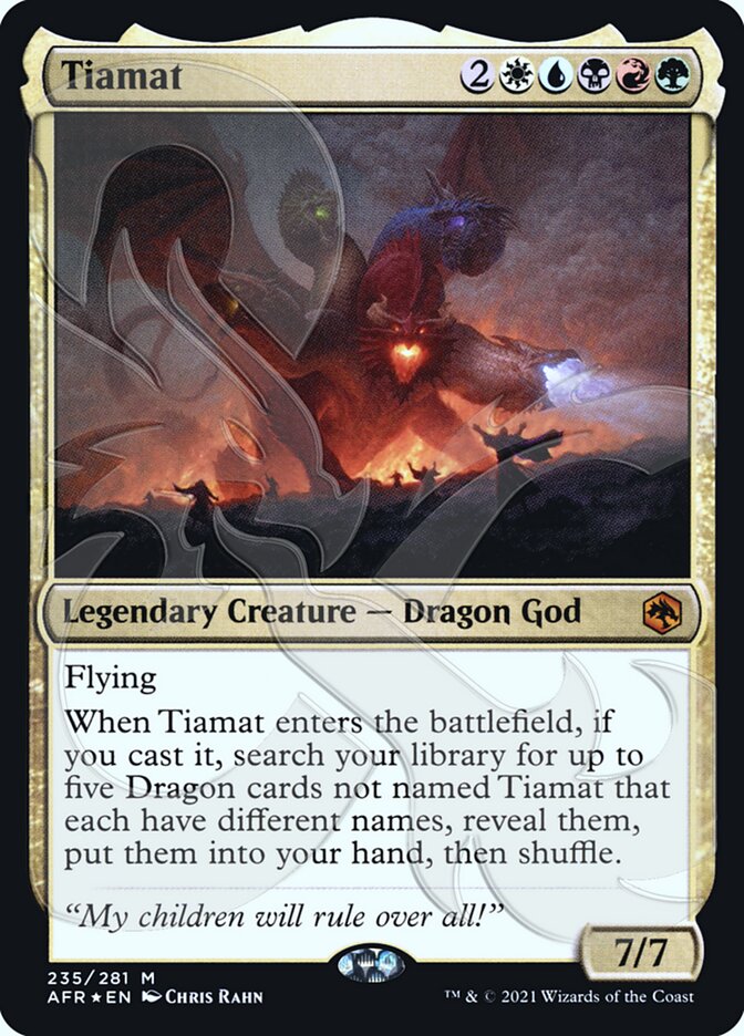 Tiamat (Ampersand Promo) [Dungeons & Dragons: Adventures in the Forgotten Realms Promos] | Chromatic Games