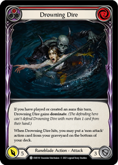 Drowning Dire (Red) [EVR110] (Everfest)  1st Edition Rainbow Foil | Chromatic Games