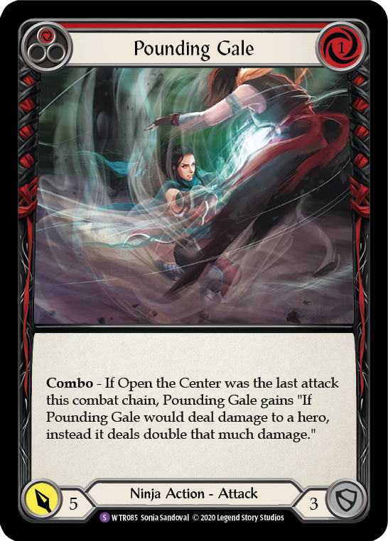 Pounding Gale [U-WTR085] (Welcome to Rathe Unlimited)  Unlimited Rainbow Foil | Chromatic Games