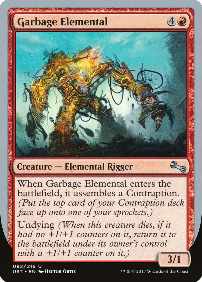 Garbage Elemental (3/1 Creature) [Unstable] | Chromatic Games