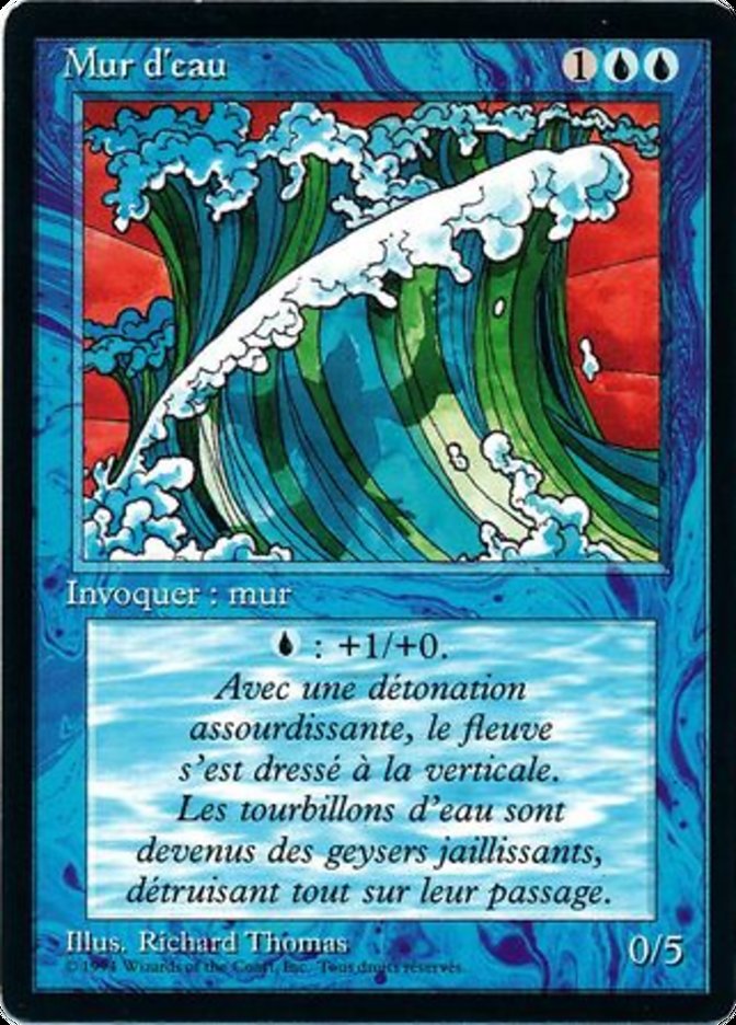 Wall of Water [Foreign Black Border] | Chromatic Games