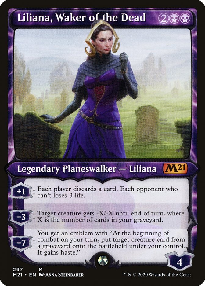 Liliana, Waker of the Dead (Showcase) [Core Set 2021] | Chromatic Games