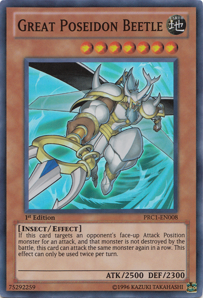 Great Poseidon Beetle [PRC1-EN008] Super Rare | Chromatic Games