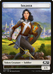 Knight // Soldier Double-Sided Token [Core Set 2021 Tokens] | Chromatic Games