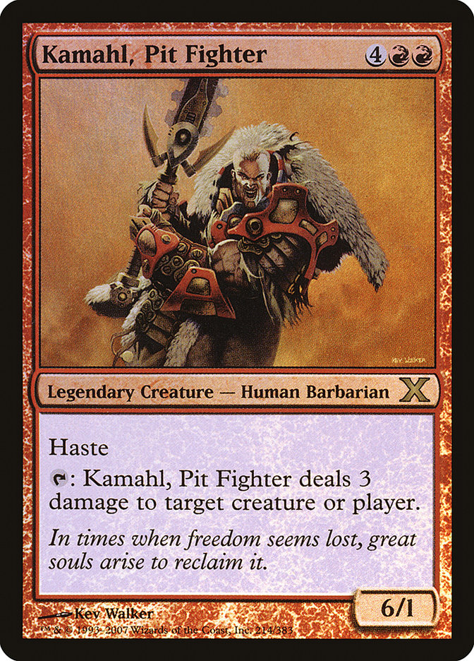 Kamahl, Pit Fighter (Premium Foil) [Tenth Edition] | Chromatic Games