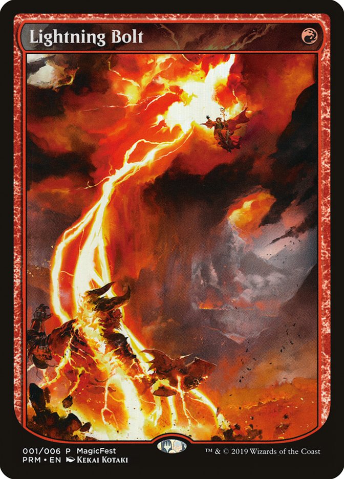 Lightning Bolt (Textless) [MagicFest 2019] | Chromatic Games