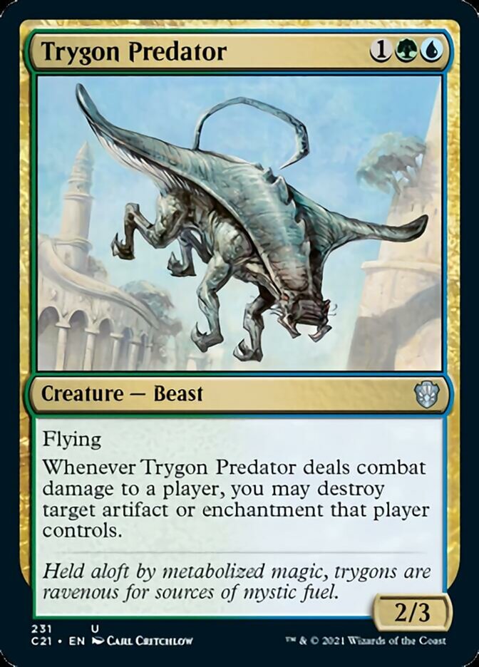 Trygon Predator [Commander 2021] | Chromatic Games