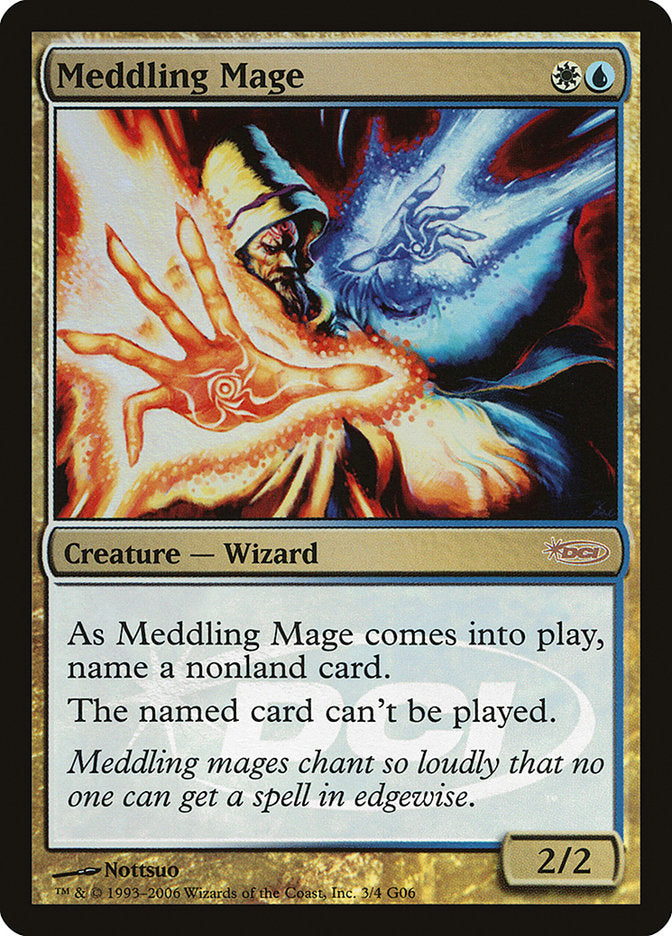 Meddling Mage [Judge Gift Cards 2006] | Chromatic Games