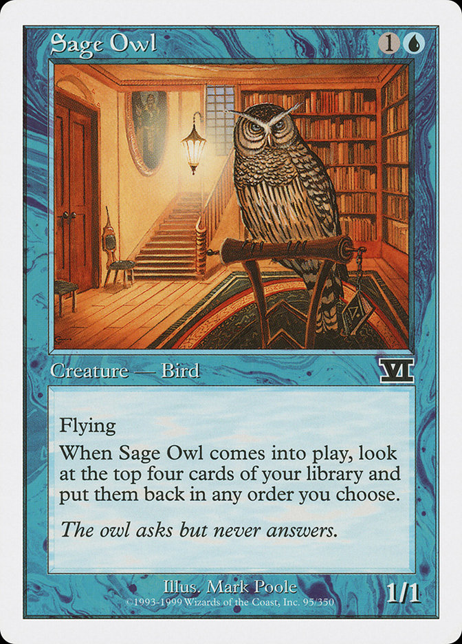 Sage Owl [Classic Sixth Edition] | Chromatic Games