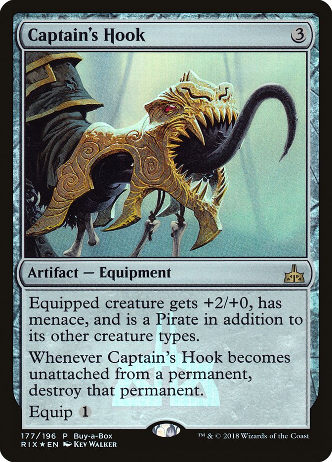 Captain's Hook (Buy-A-Box) [Rivals of Ixalan Promos] | Chromatic Games