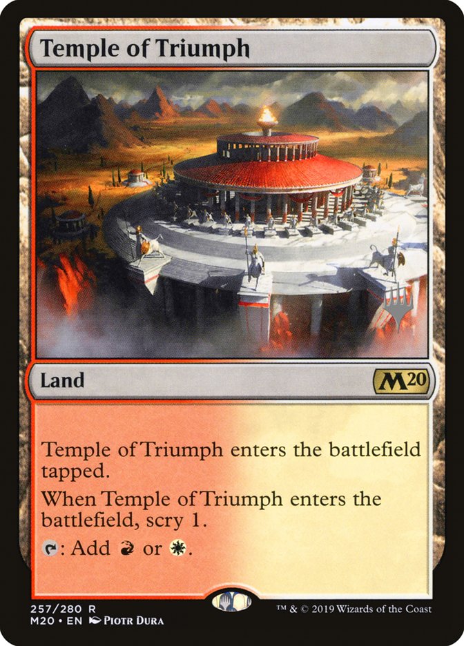 Temple of Triumph (Promo Pack) [Core Set 2020 Promos] | Chromatic Games