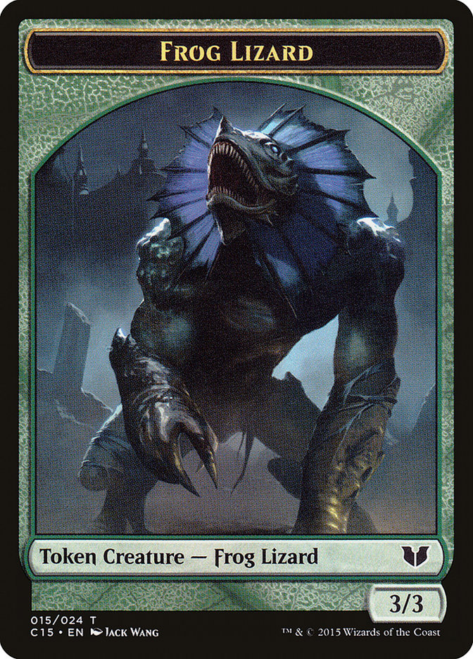 Frog Lizard Token [Commander 2015 Tokens] | Chromatic Games