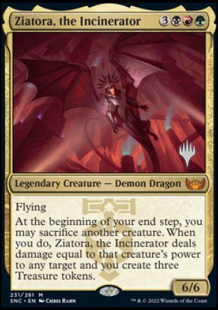 Ziatora, the Incinerator (Promo Pack) [Streets of New Capenna Promos] | Chromatic Games