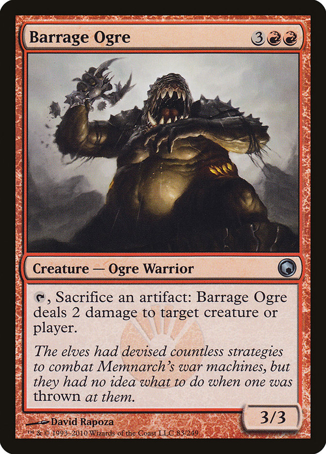 Barrage Ogre [Scars of Mirrodin] | Chromatic Games