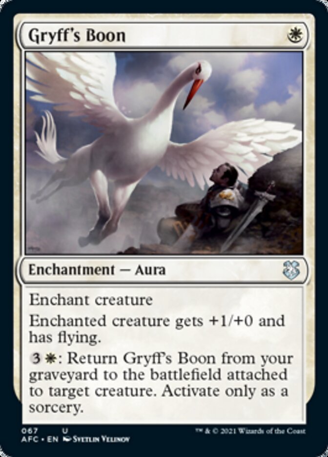 Gryff's Boon [Dungeons & Dragons: Adventures in the Forgotten Realms Commander] | Chromatic Games