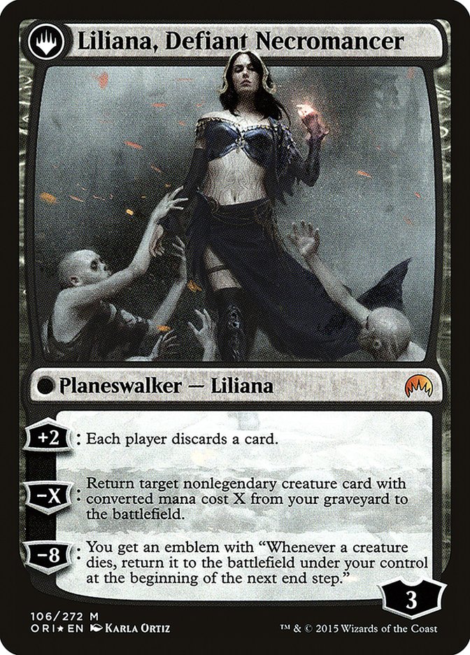 Liliana, Heretical Healer // Liliana, Defiant Necromancer [Magic Origins Prerelease Promos] | Chromatic Games