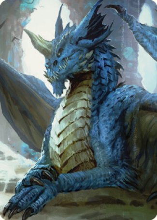 Young Blue Dragon Art Card [Commander Legends: Battle for Baldur's Gate Art Series] | Chromatic Games