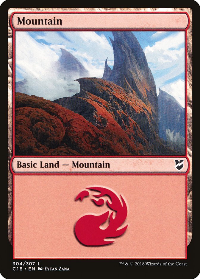 Mountain (304) [Commander 2018] | Chromatic Games