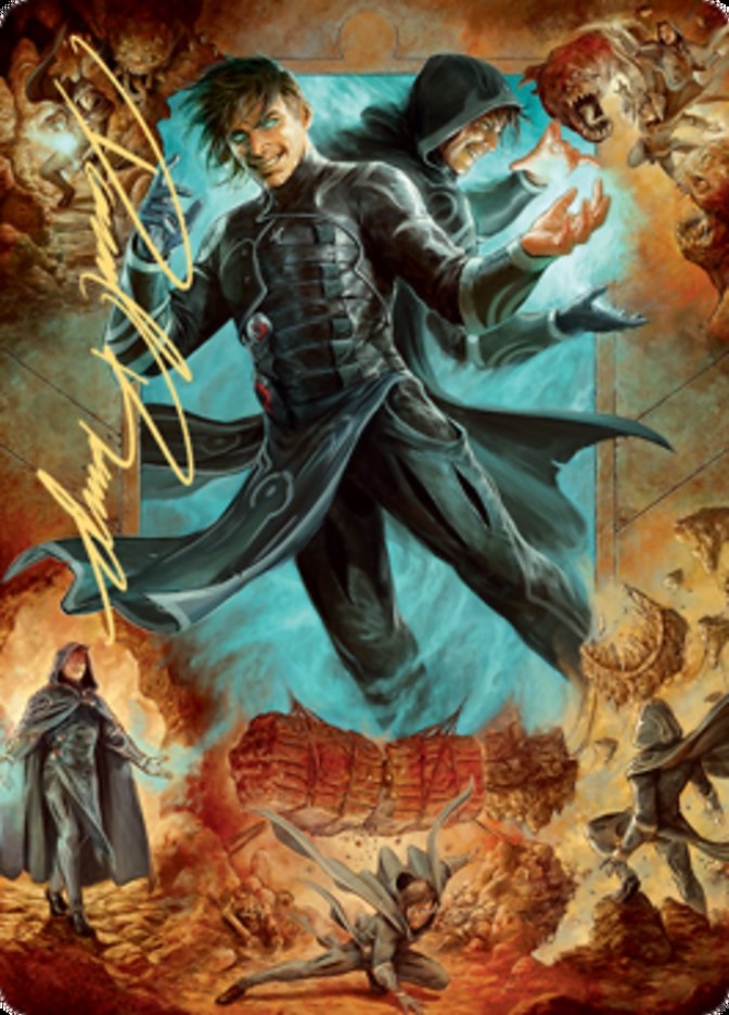 Jace, Mirror Mage 2 Art Card (Gold-Stamped Signature) [Zendikar Rising Art Series] | Chromatic Games