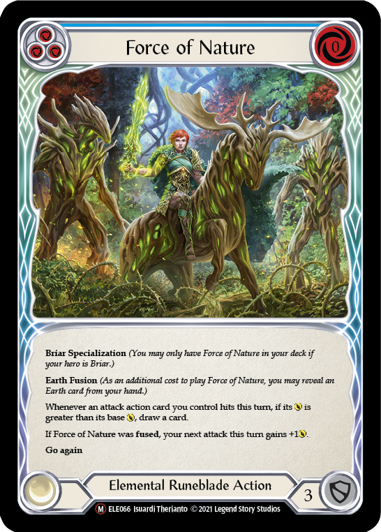 Force of Nature [U-ELE066] (Tales of Aria Unlimited)  Unlimited Rainbow Foil | Chromatic Games