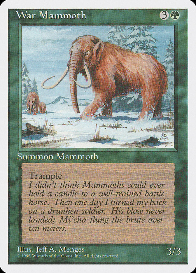 War Mammoth [Fourth Edition] | Chromatic Games