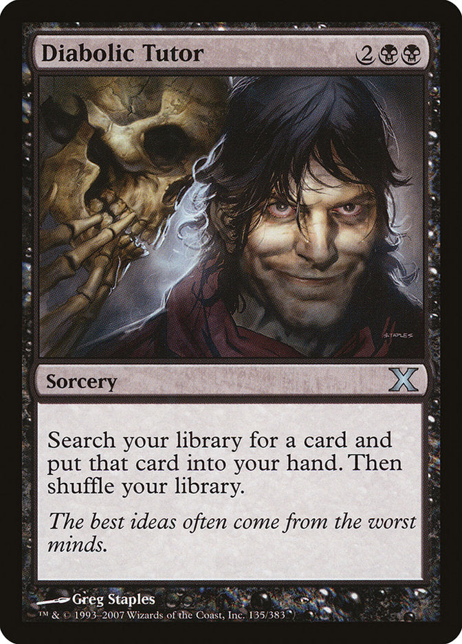 Diabolic Tutor [Tenth Edition] | Chromatic Games