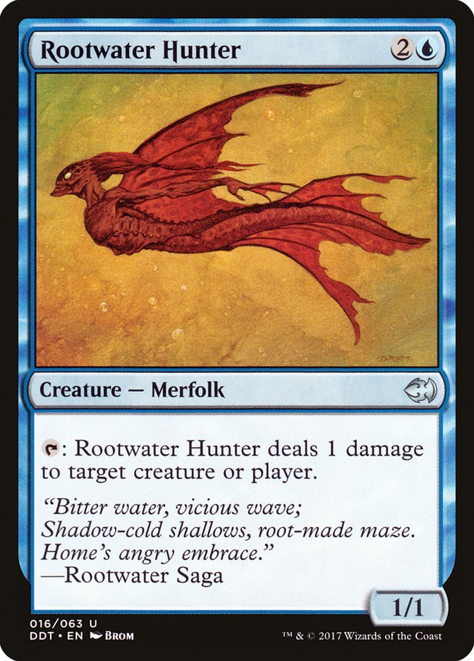 Rootwater Hunter [Duel Decks: Merfolk vs. Goblins] | Chromatic Games