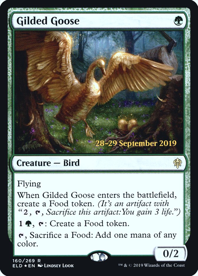 Gilded Goose [Throne of Eldraine Prerelease Promos] | Chromatic Games