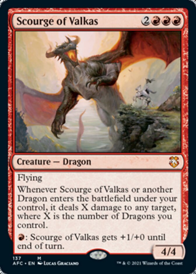 Scourge of Valkas [Dungeons & Dragons: Adventures in the Forgotten Realms Commander] | Chromatic Games