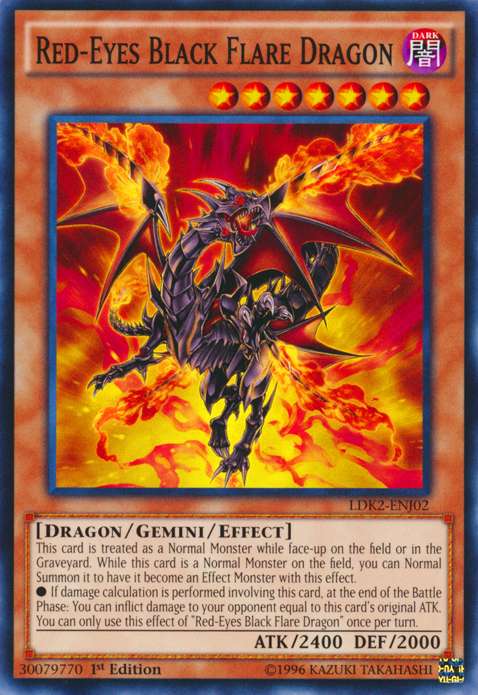 Red-Eyes Black Flare Dragon [LDK2-ENJ02] Common | Chromatic Games