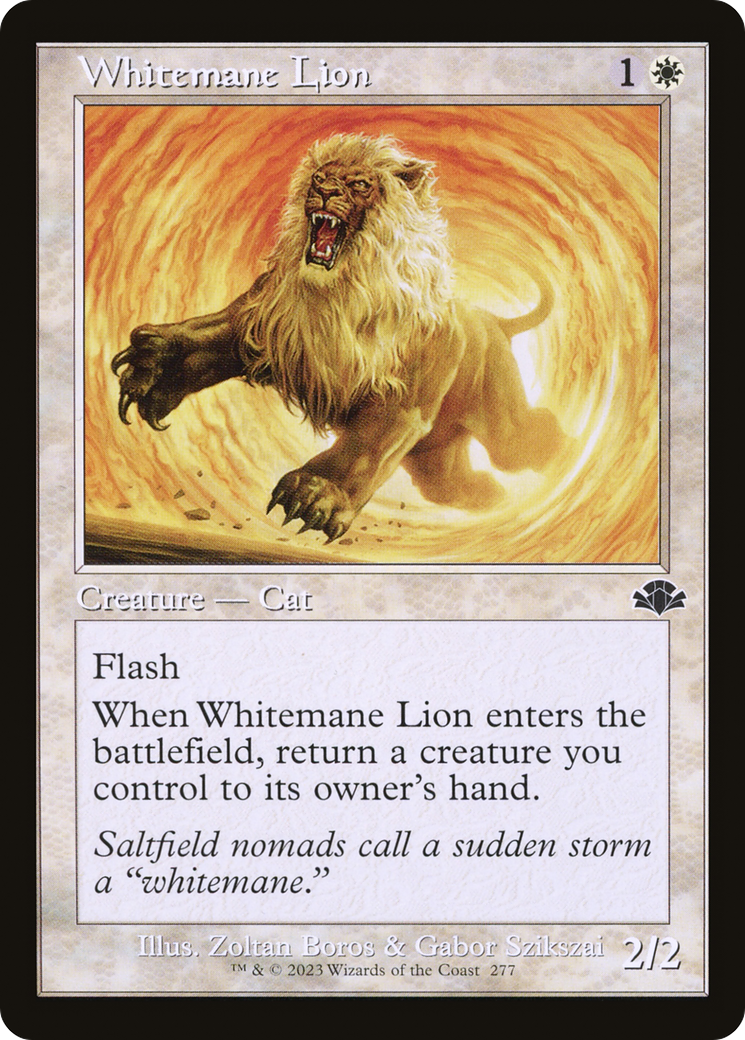 Whitemane Lion (Retro) [Dominaria Remastered] | Chromatic Games