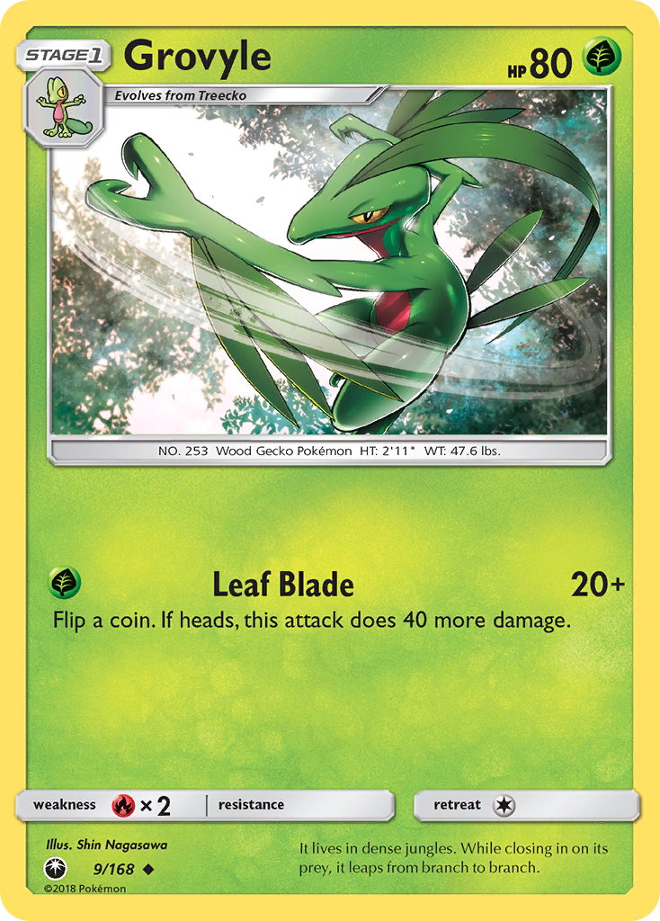 Grovyle (9/168) [Sun & Moon: Celestial Storm] | Chromatic Games